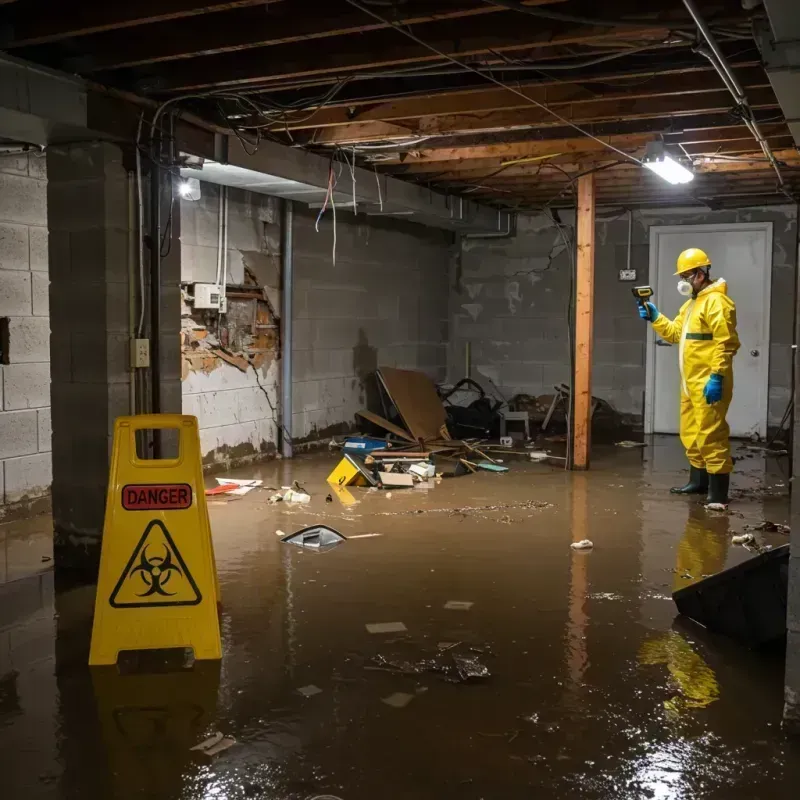 Flooded Basement Electrical Hazard in Danville, PA Property